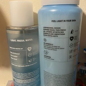 Victorias Secret Body Wash and body spray. “Water Wash” Scent
